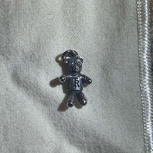 SOLD**RETIRED** James Avery Teddy Roosevelt bear charm.